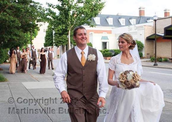 Couple have uptown wedding